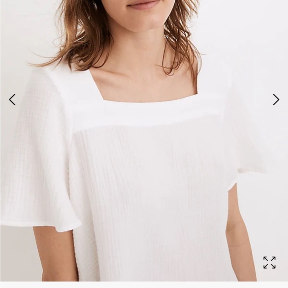 Madewell Lightspun Square Neck Top - Picture 6 of 7